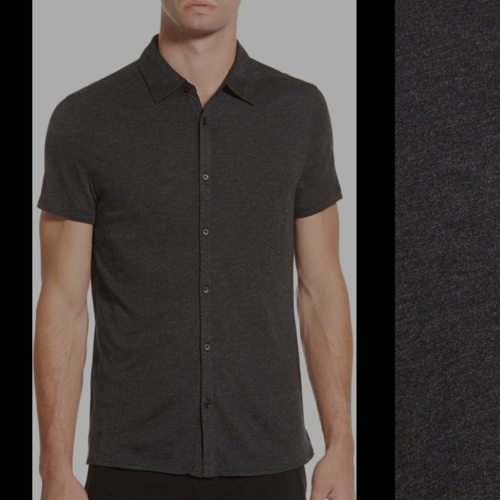 John Varvatos Star USA men's 'Luxe' Slim Fit Knit Sport Shirt new xl